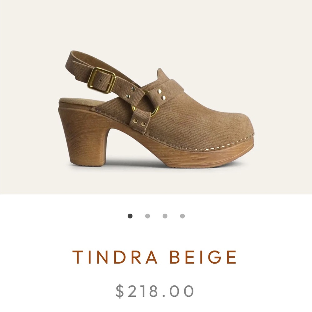 Calou Stockholm Tindra Beige Clogs